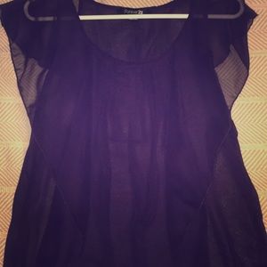 Shear blouse